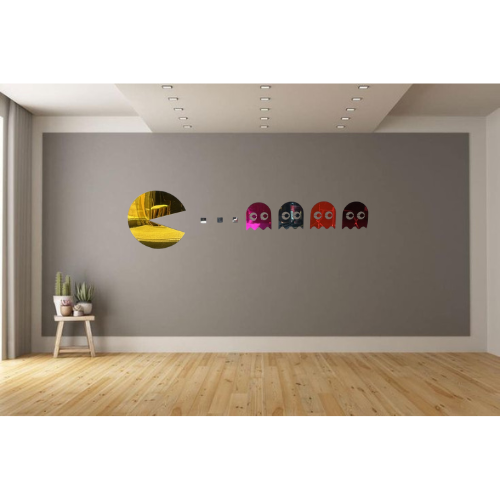 Pac-Man Chrome Wall Decoration