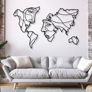 World Face Wall Decoration